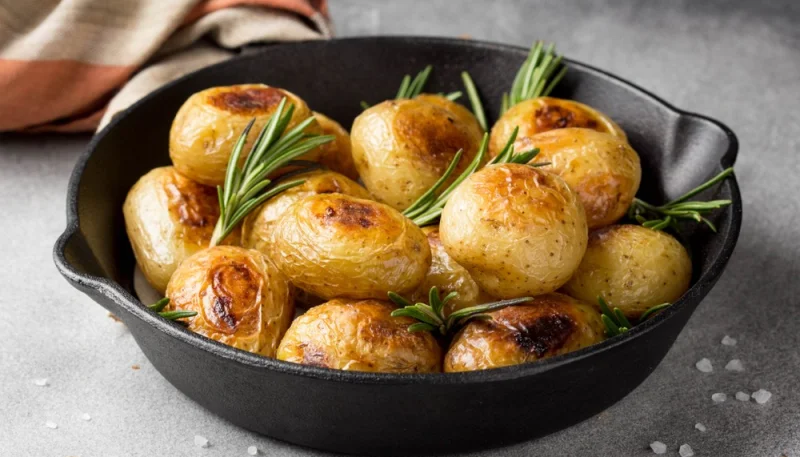 Pommes de terre rattes au four