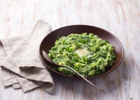 Purée de pommes de terre et poireaux