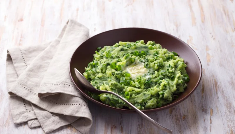 Purée de pommes de terre et poireaux