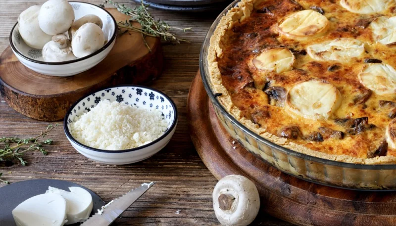Quiche champignons chèvre
