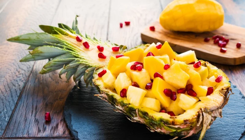 Ananas surprise au champagne