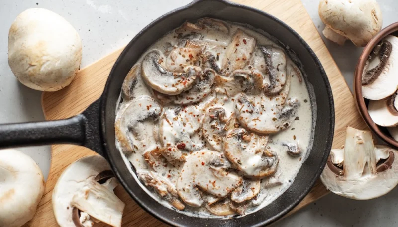 Sauce champignons sans crème