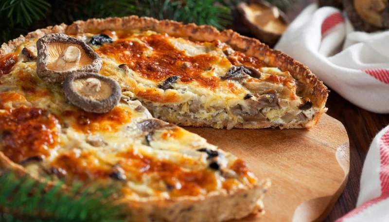 Tarte aux champignons