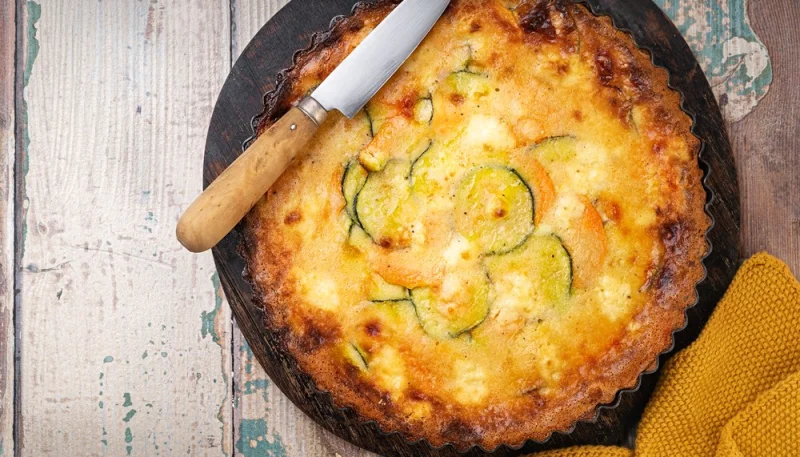 Tarte à la courgette et pommes de terre