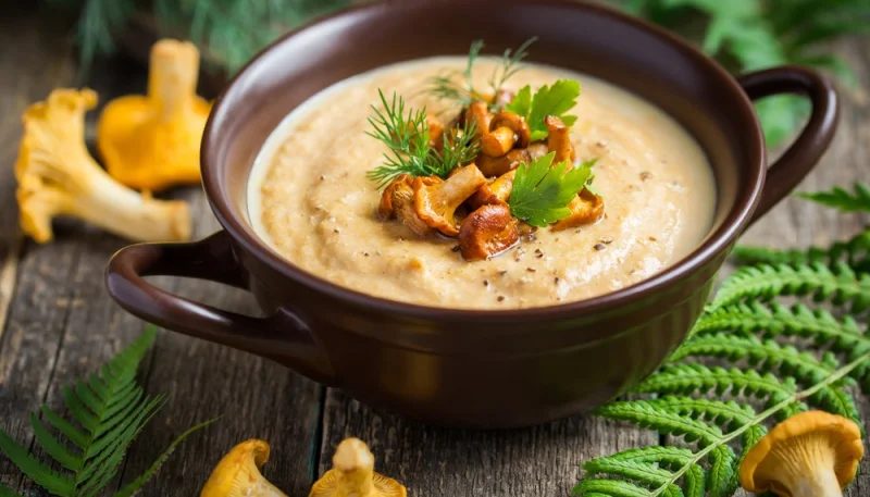 Velouté de champignons de Paris