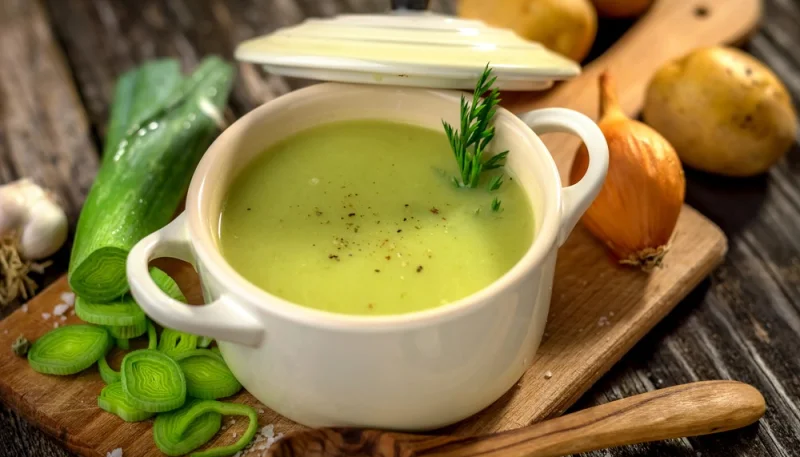Velouté de poireaux pommes de terre