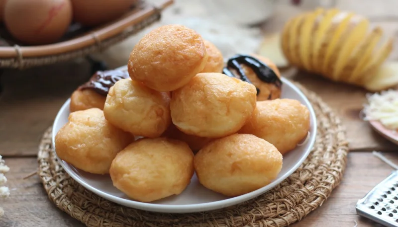 Beignets de pomme de terre à la friteuse