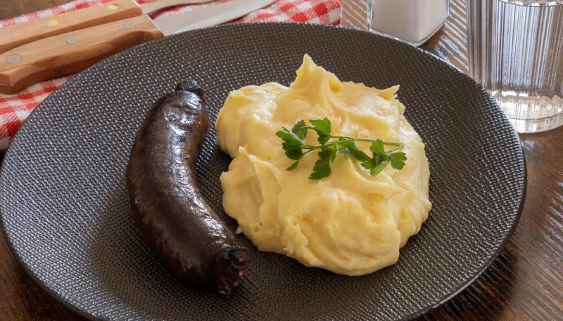 Boudin noir et purée