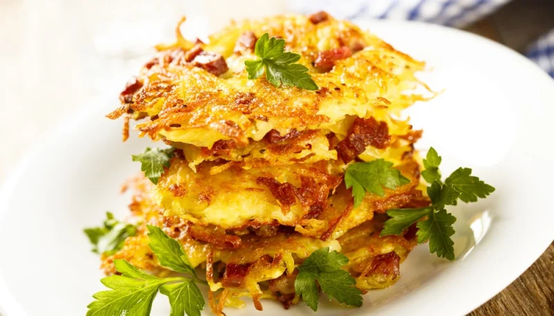 Galettes de pommes de terre et lardons