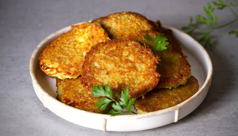 Galettes de pommes de terre sans œuf