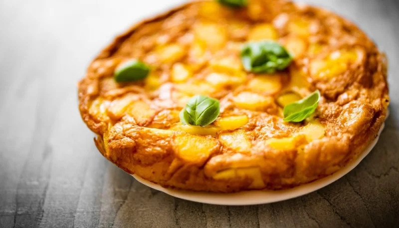 Gâteau de pommes de terre au lard