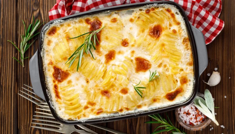 Gratin dauphinois aux œufs