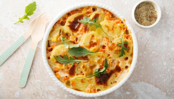 Gratin dauphinois au potiron et aux pommes de terre