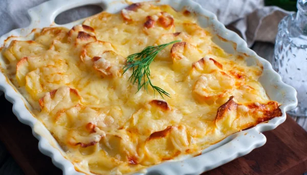 Gratin de pommes de terre et céleri-rave au Beaufort