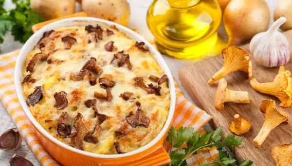Gratin de pommes de terre aux cèpes