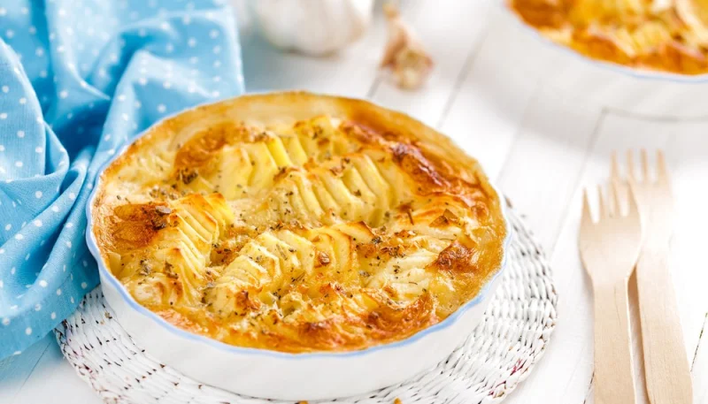 Gratin de pommes de terre et poivrons