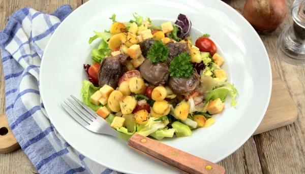 Salade de gésiers aux pommes de terre