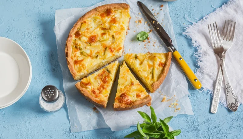 Tarte aux pommes de terre et maroilles