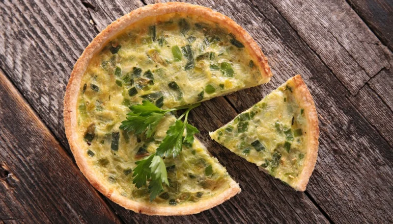 Tarte aux poireaux et pommes de terre