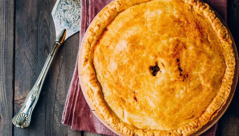 Tourte au boeuf et champignons