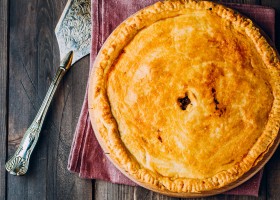 Tourte au boeuf et champignons