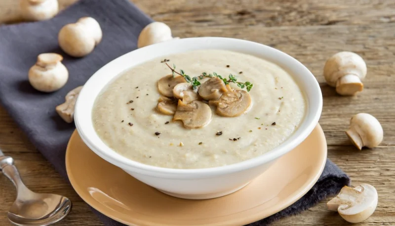 Velouté de champignons et pommes de terre au Thermomix