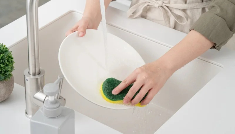 L'éponge à vaisselle : quand faut-il la remplacer et pourquoi ?