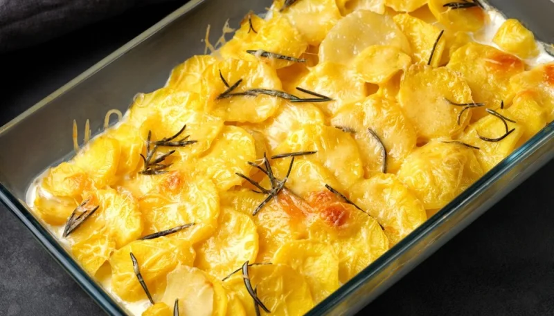 Pommes de terre boulangères à la crème