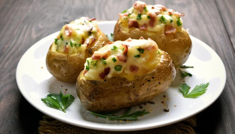 Pommes de terre suédoises garnies au fromage  