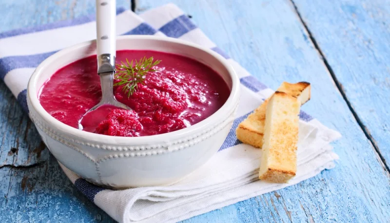 Purée de betteraves et pommes de terre