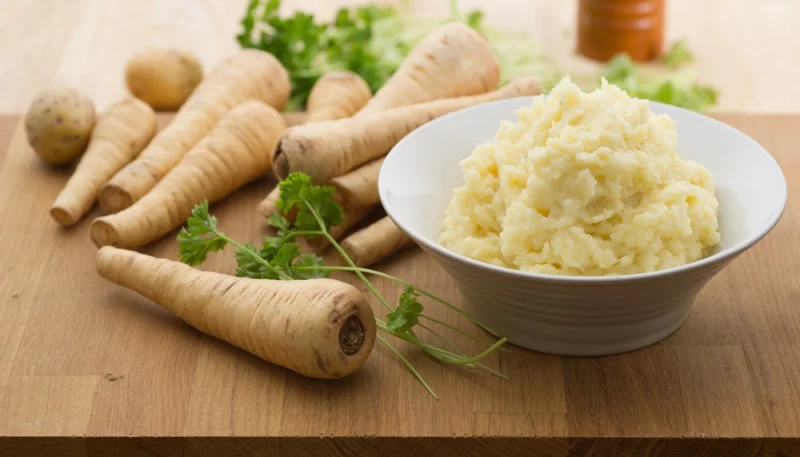 Purée de panais et pommes de terre