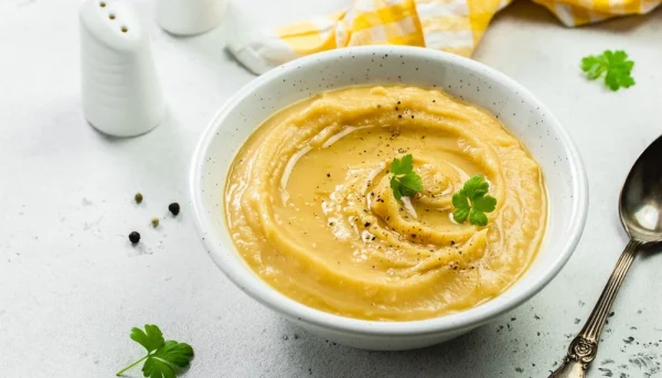 Purée de pois cassés et pommes de terre