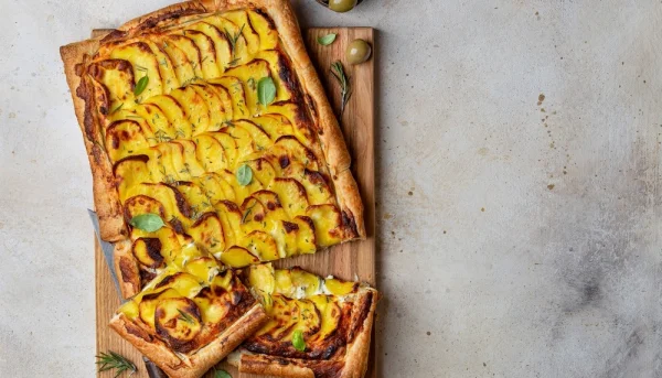 Quiche aux pommes de terre et fromage