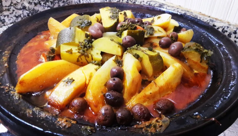 Tajine de courgettes et pommes de terre