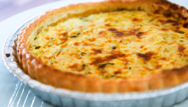 Tarte aux pommes de terre et jambon