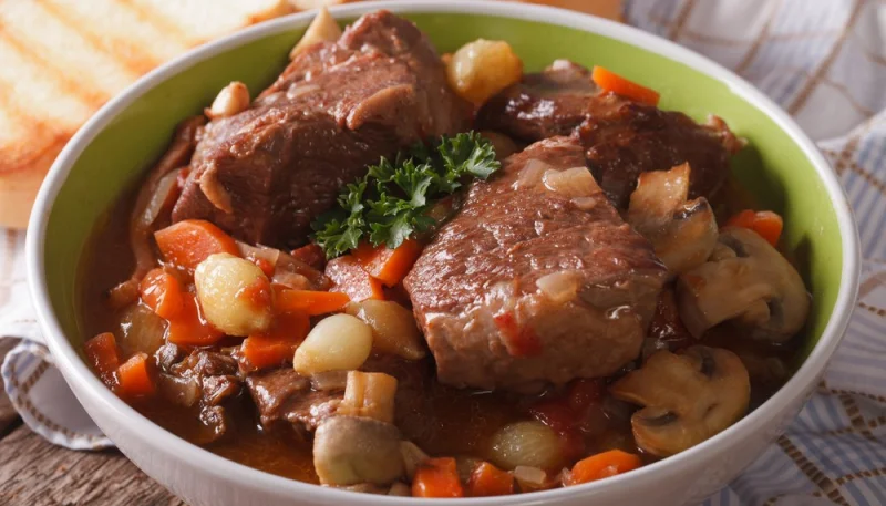 Bœuf aux carottes au vin blanc