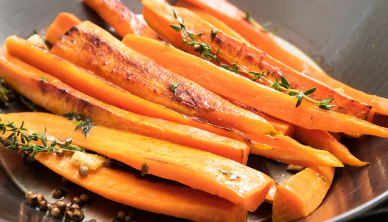 Carottes caramélisées à la poêle