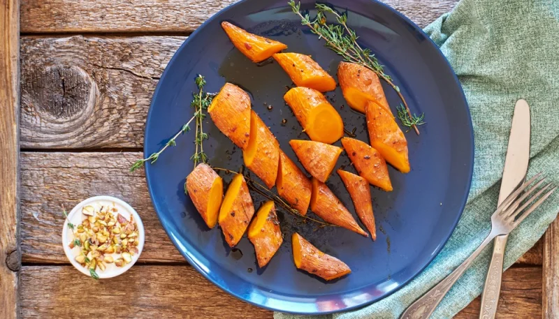 Carottes caramélisées à la sauce soja