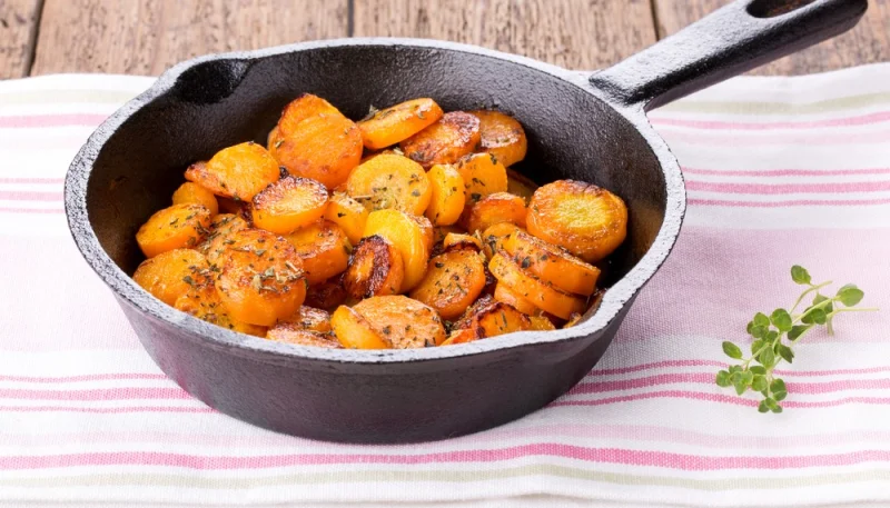 Carottes confites à la marocaine