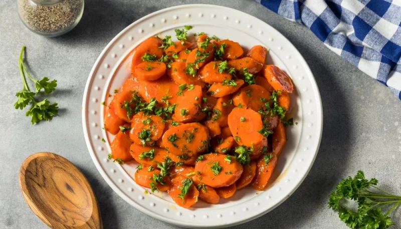 Carottes confites au miel