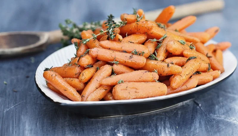 Carottes glacées au miel