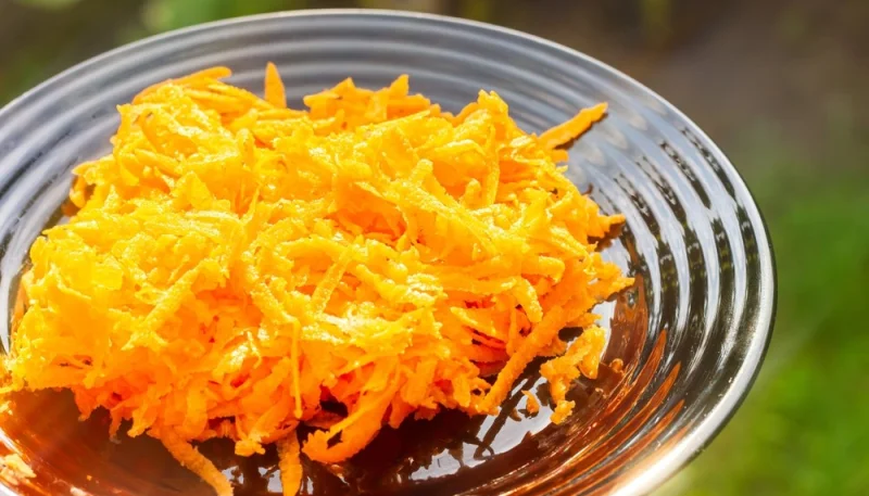 Carottes râpées au four