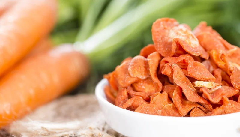 Chips de carottes à la friteuse