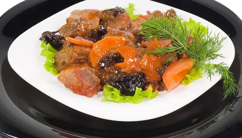 Filet mignon aux pruneaux et carottes