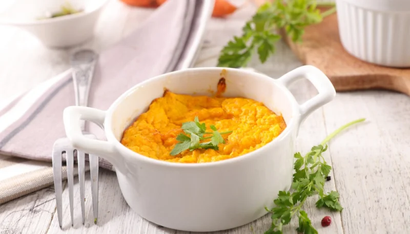 Flan de carottes râpées