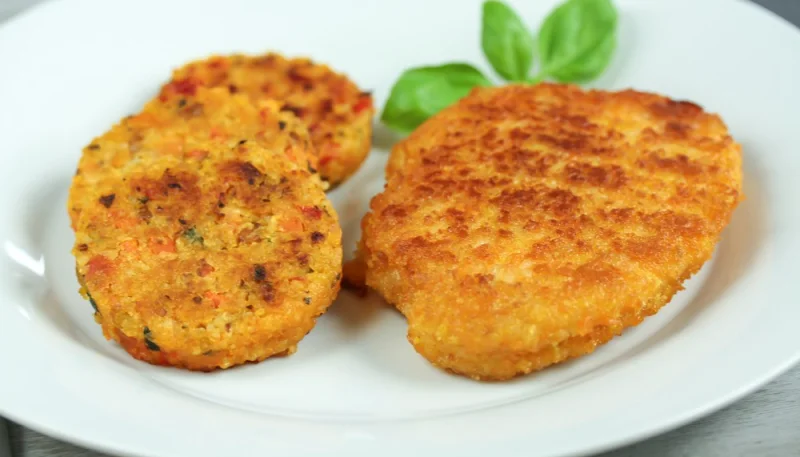 Galette de petits pois et carottes