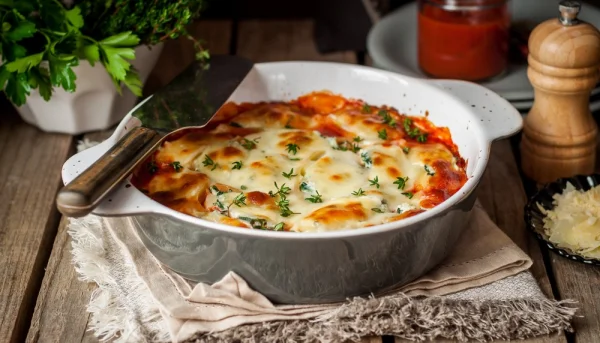 Gratin de courgettes aux carottes et tomates