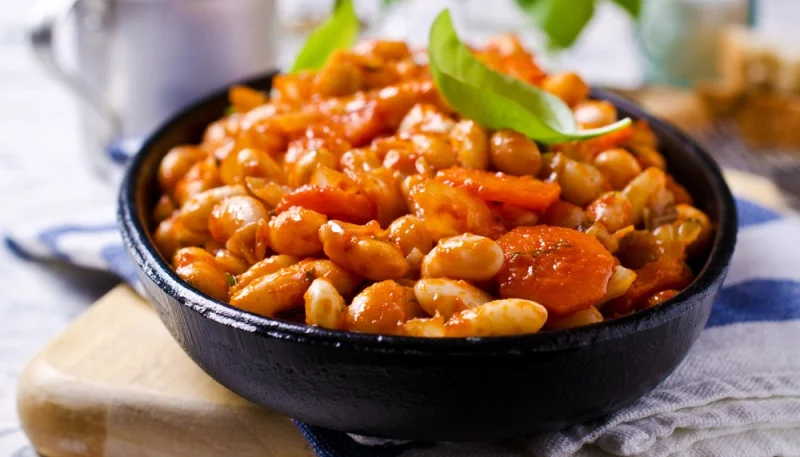 Mogettes aux carottes et lardons