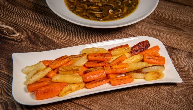 Navets et carottes caramélisés