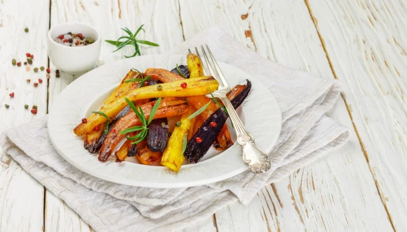 Poêlée de carottes multicolores